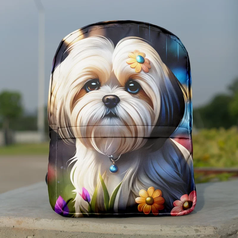 Lhasa Apso Pup Teen Birthday Surprise Minimalist Backpack