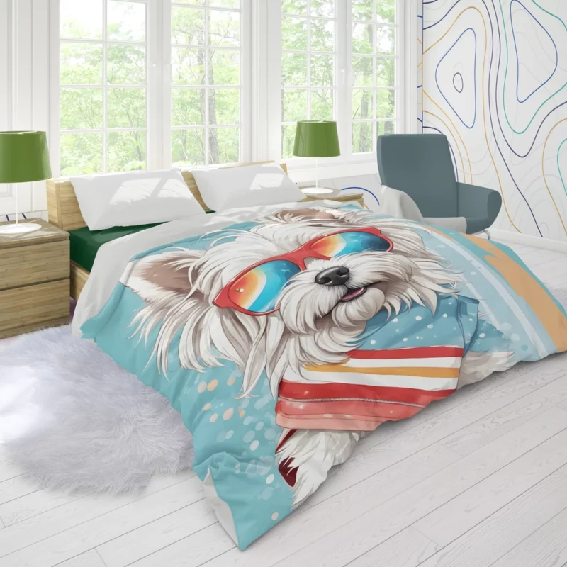 Lowchen Dog Delight Teen Joyful Surprise Duvet Cover