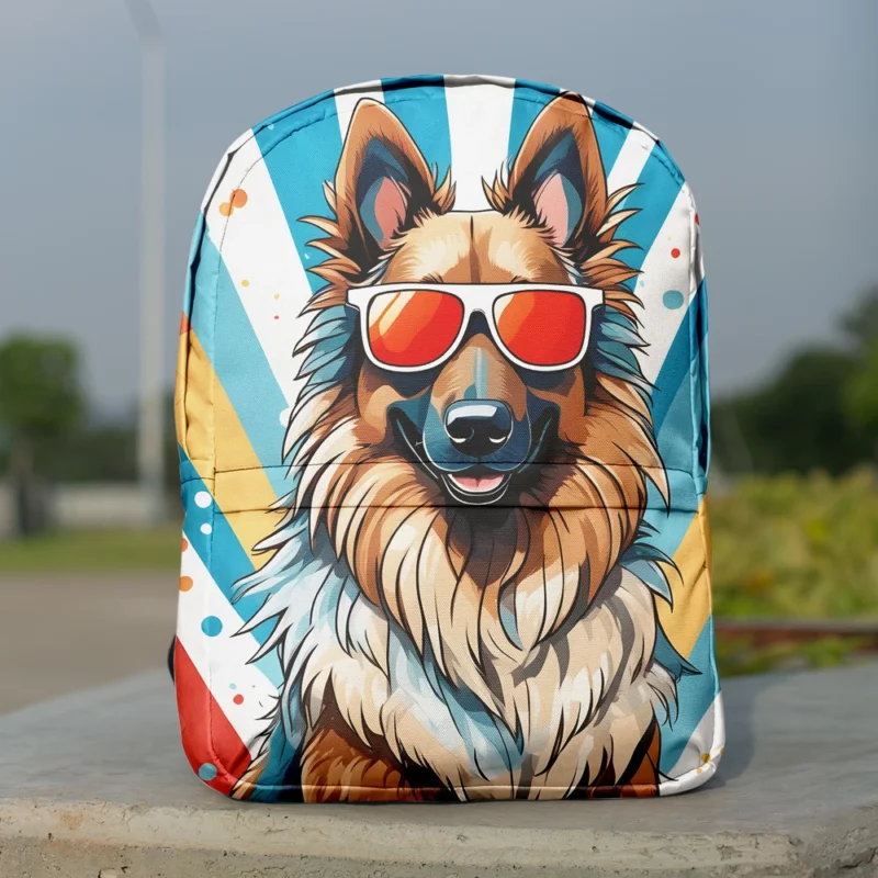 Loyal Belgian Tervuren Dog Guardian Minimalist Backpack