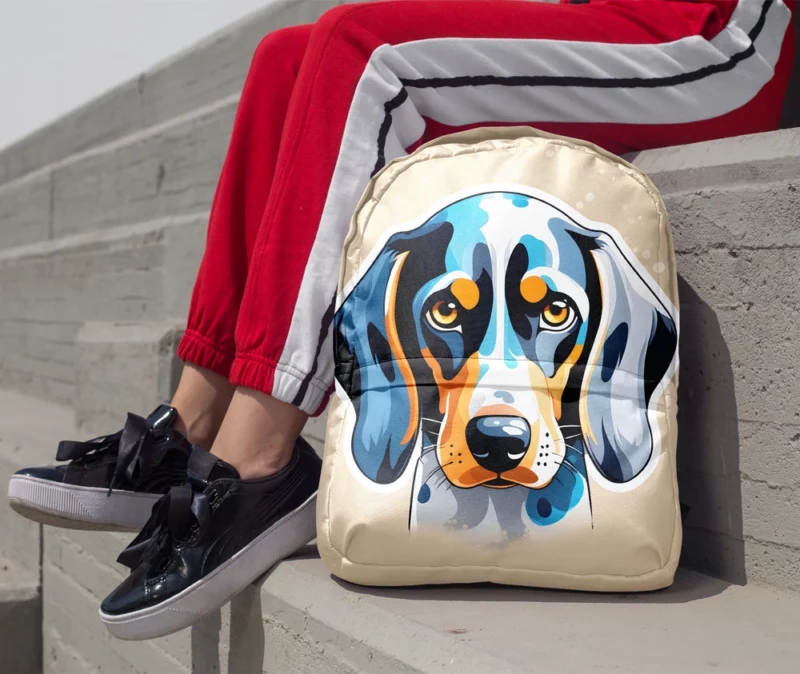Loyal Bluetick Coonhound Dog Companion Minimalist Backpack 1