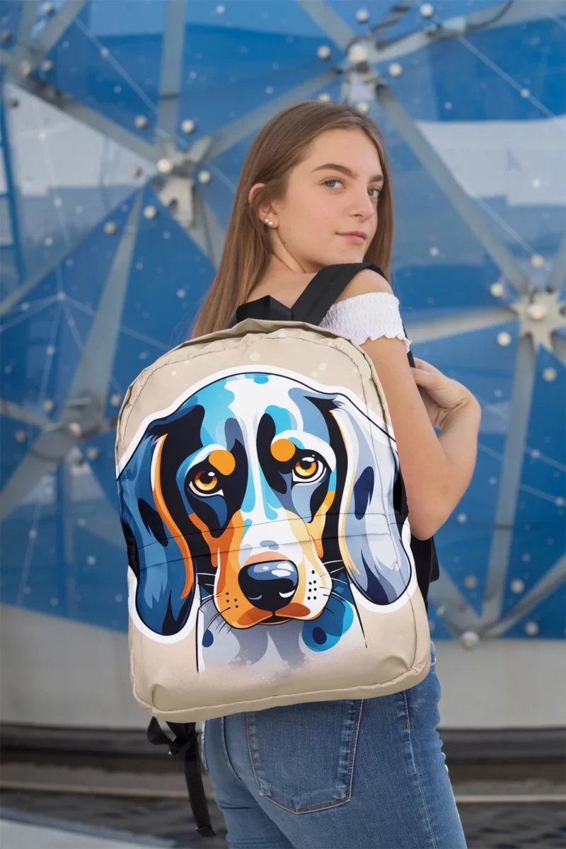 Loyal Bluetick Coonhound Dog Companion Minimalist Backpack 2