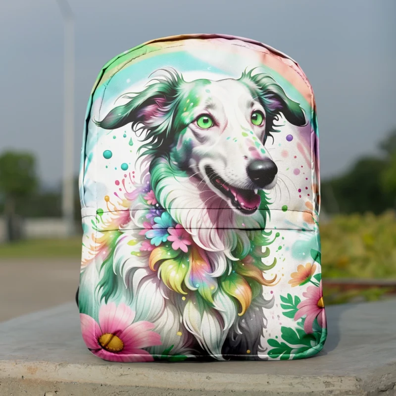 Loyal Borzoi Dog Guardian Minimalist Backpack