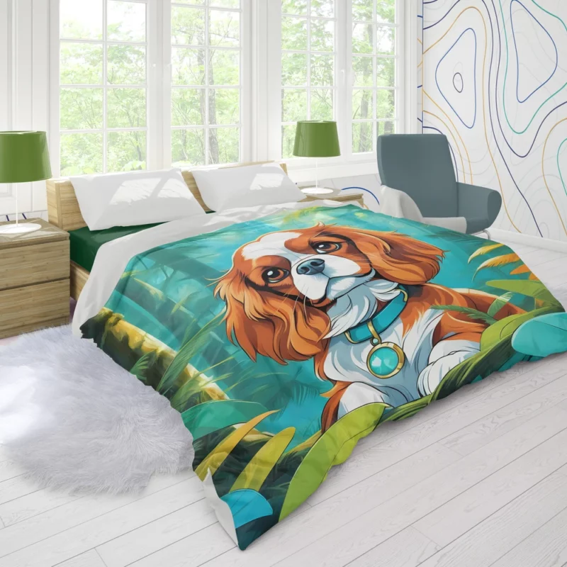 Loyal Cavalier King Charles Spaniel Companion Duvet Cover