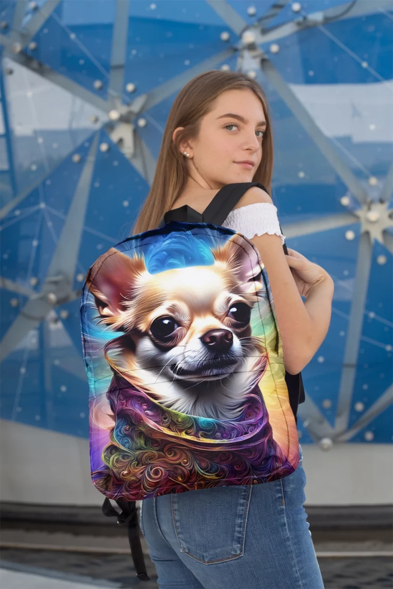 Loyal Chihuahua Companion Teen Sidekick Minimalist Backpack 2