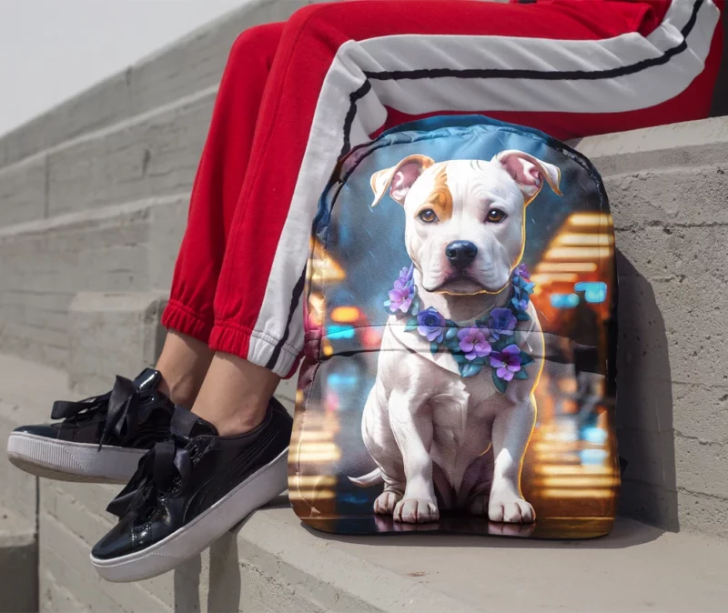 Loyal Companion American Staffordshire Terrier Dog Minimalist Backpack 1