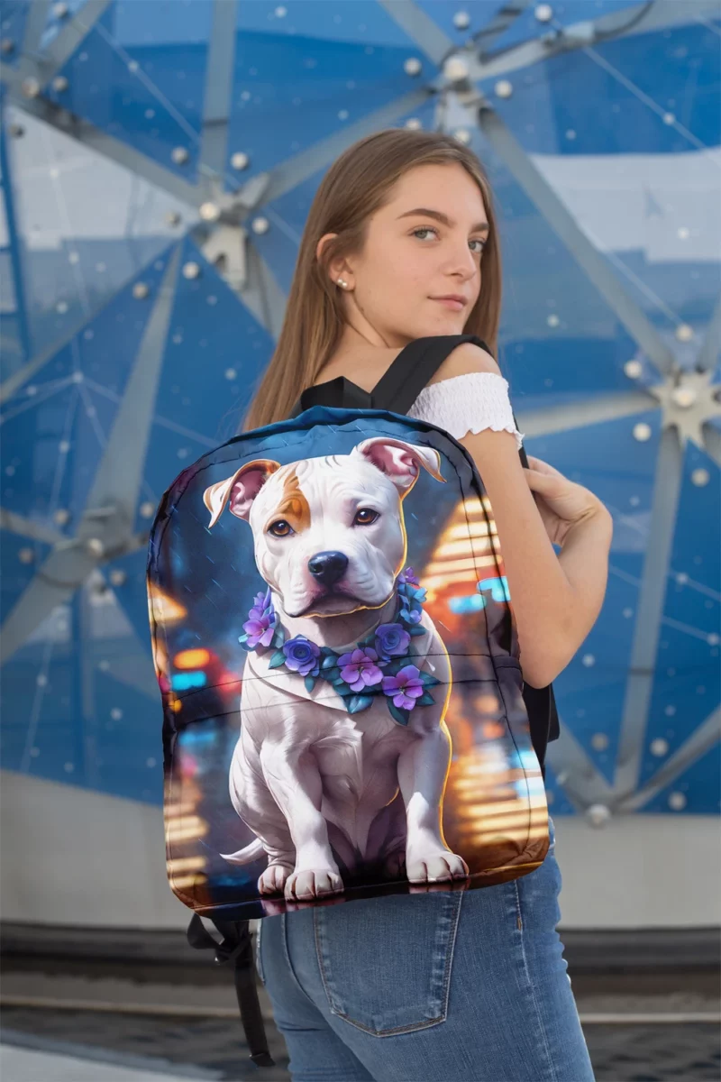 Loyal Companion American Staffordshire Terrier Dog Minimalist Backpack 2