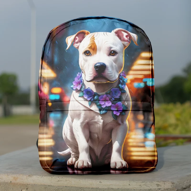 Loyal Companion American Staffordshire Terrier Dog Minimalist Backpack