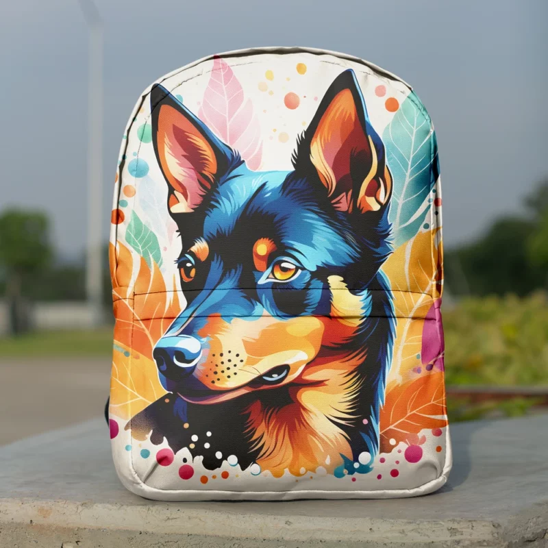 Loyal Partner Australian Kelpie Dog Minimalist Backpack