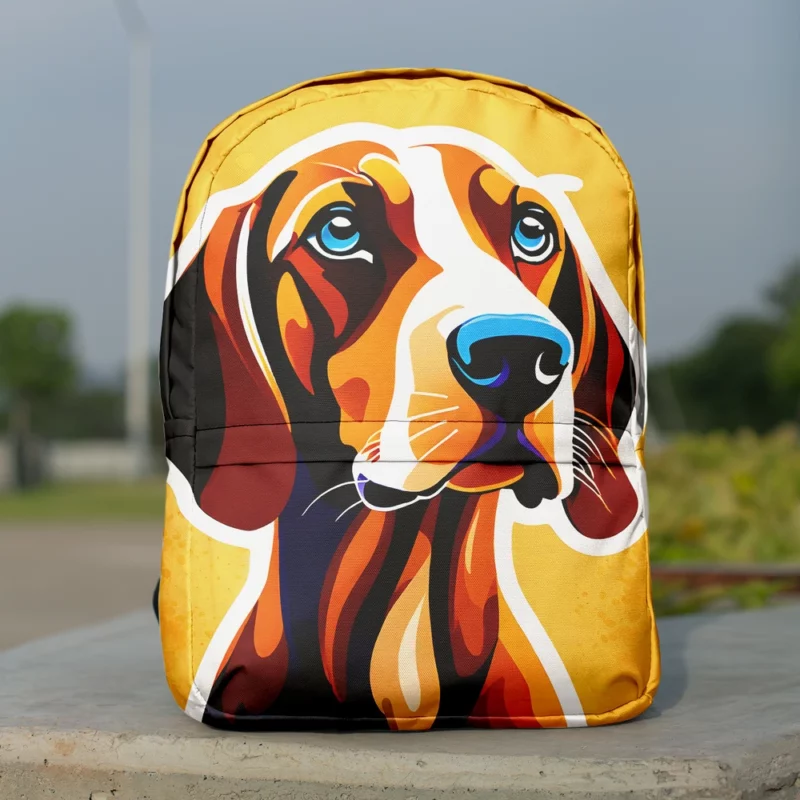 Loyal Redbone Coonhound Scent Hound Dog Minimalist Backpack