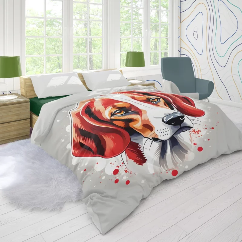 Majestic American Foxhound Majesty Dog Nobility Duvet Cover