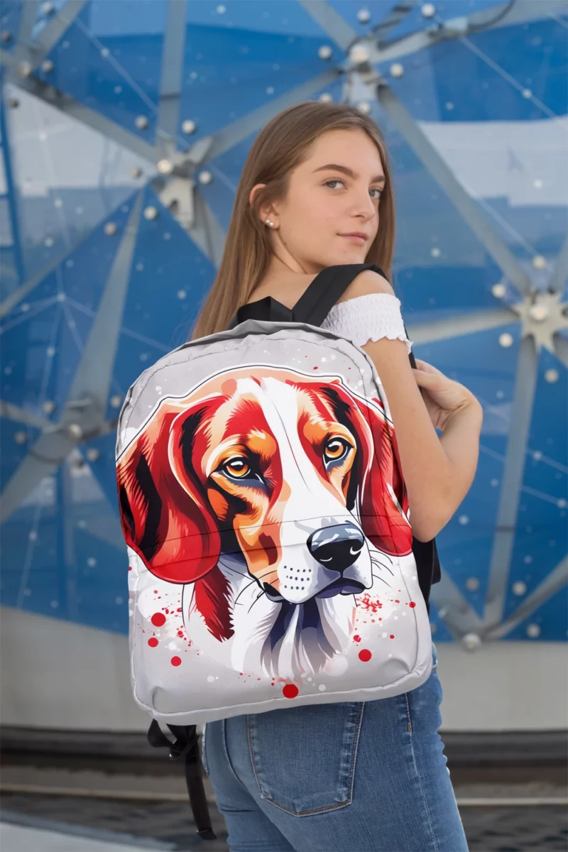 Majestic American Foxhound Majesty Dog Nobility Minimalist Backpack 2