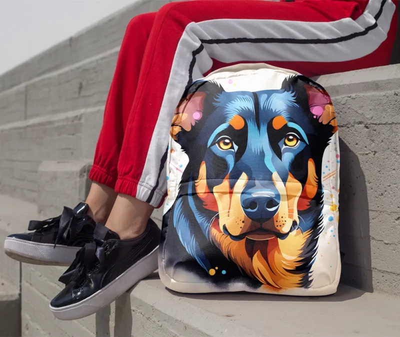 Majestic Beauceron Dog Guardian Beauty Minimalist Backpack 1