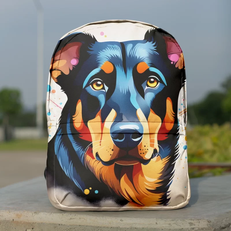 Majestic Beauceron Dog Guardian Beauty Minimalist Backpack