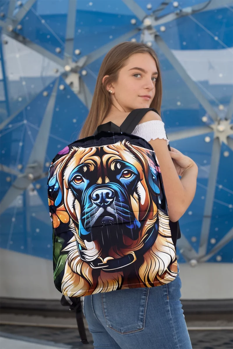 Majestic Bullmastiff Portrait Noble Dog Minimalist Backpack 2