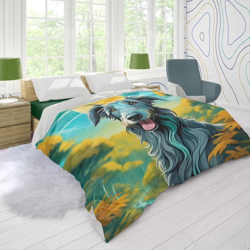 Majestic Hound Scottish Deerhound Companion Duvet Cover