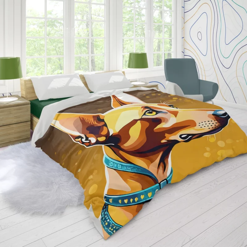 Majestic Pharaoh Hound Dog of Elegance Duvet Cover