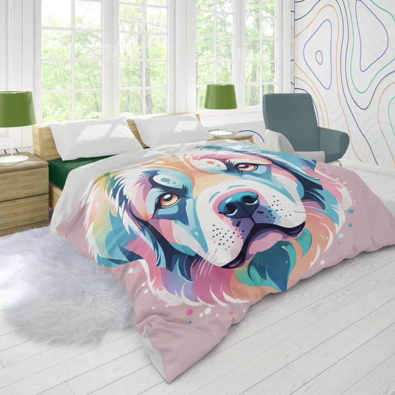 Majestic Pyrenean Loyal Mastiff Dog Duvet Cover