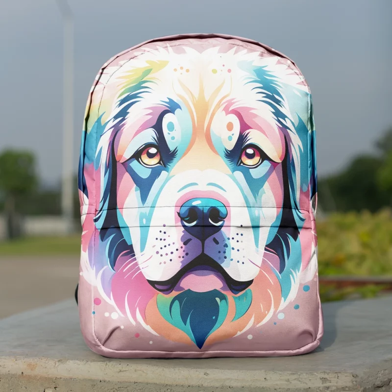 Majestic Pyrenean Loyal Mastiff Dog Minimalist Backpack