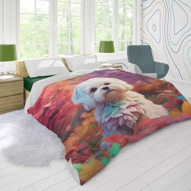 Maltese Charm Teen Dog Gift Duvet Cover