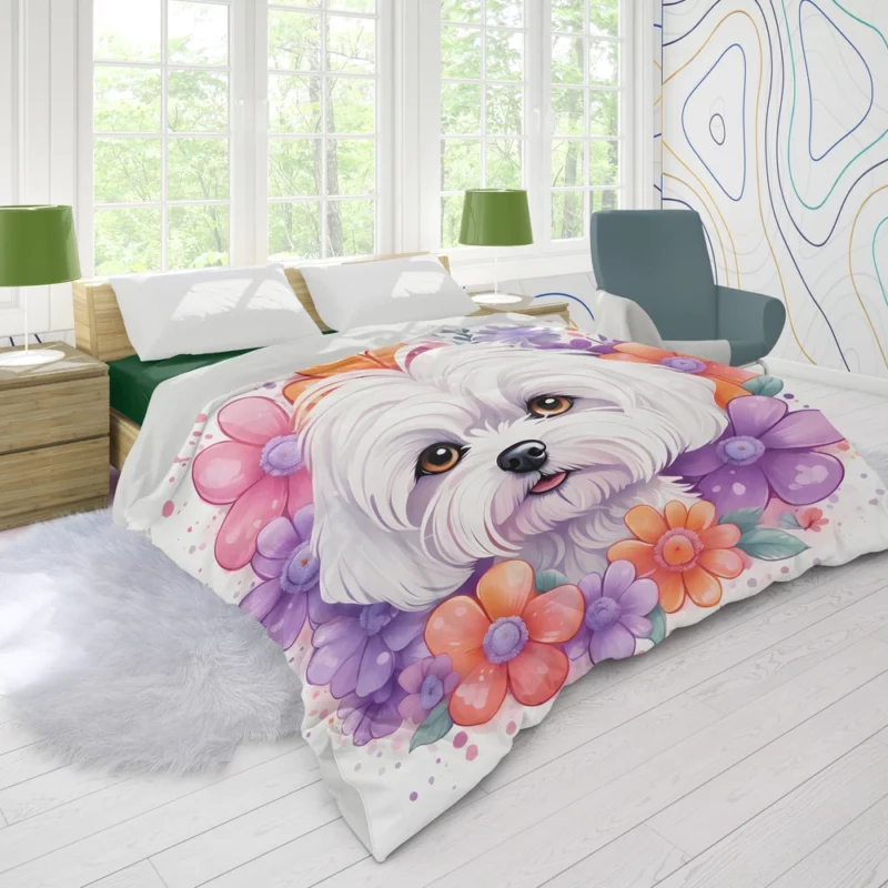 Maltese Love Teen Gifted Joy Duvet Cover