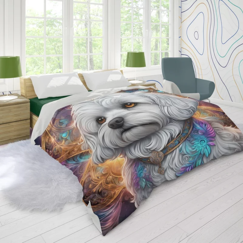 Maltese Surprise Teen Joy Duvet Cover