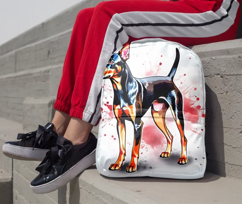 Manchester Terrier Dog Delight Teen Joyful Surprise Minimalist Backpack 1