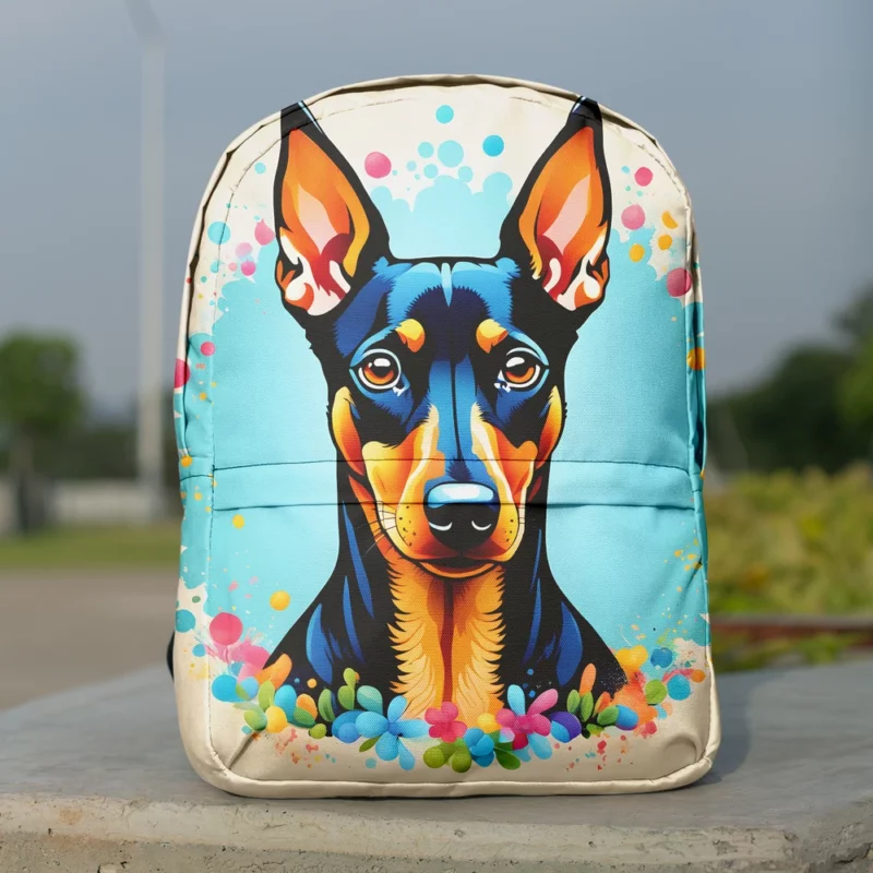 Manchester Terrier Pup Teen Birthday Surprise Minimalist Backpack