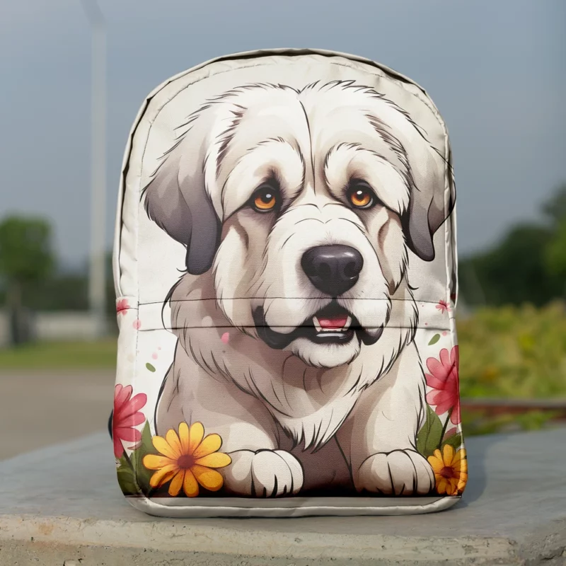 Mastiff Majesty Pyrenean Dog Breed Minimalist Backpack