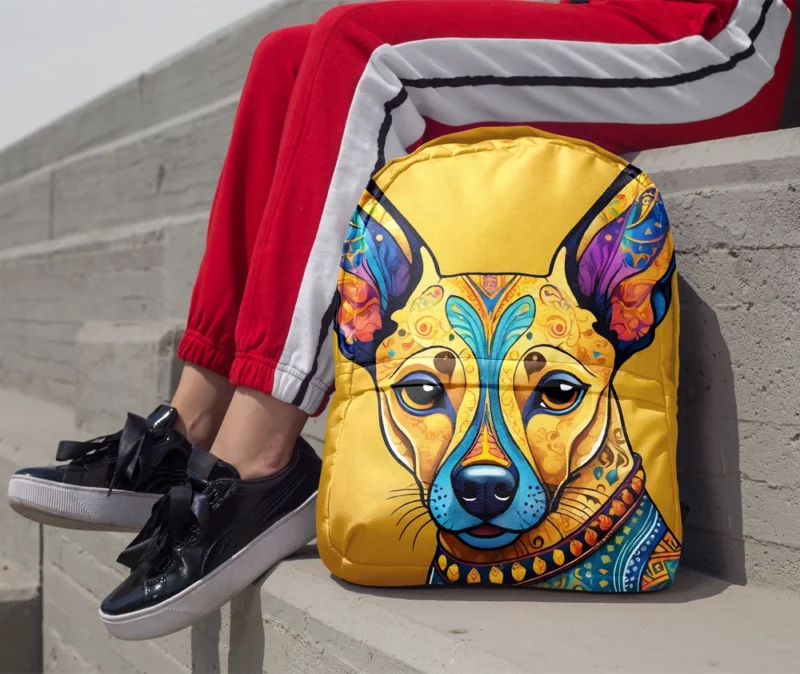 Mexican Joy Playful Xoloitzcuintli Dog Minimalist Backpack 1