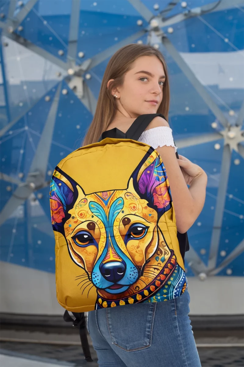Mexican Joy Playful Xoloitzcuintli Dog Minimalist Backpack 2
