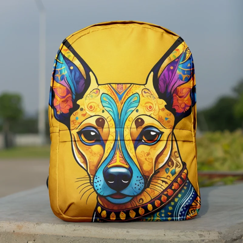 Mexican Joy Playful Xoloitzcuintli Dog Minimalist Backpack