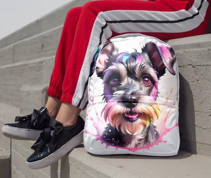 Mini Schnauzer Bond Teen Companion Minimalist Backpack 1