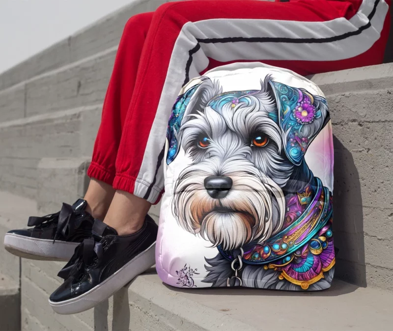 Mini Schnauzer Delight Teen Joy Minimalist Backpack 1