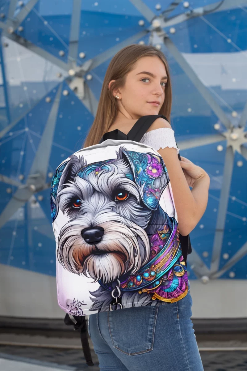 Mini Schnauzer Delight Teen Joy Minimalist Backpack 2