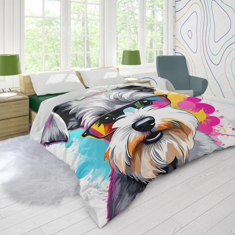 Mini Schnauzer Loyalty Teen Dog Gift Duvet Cover