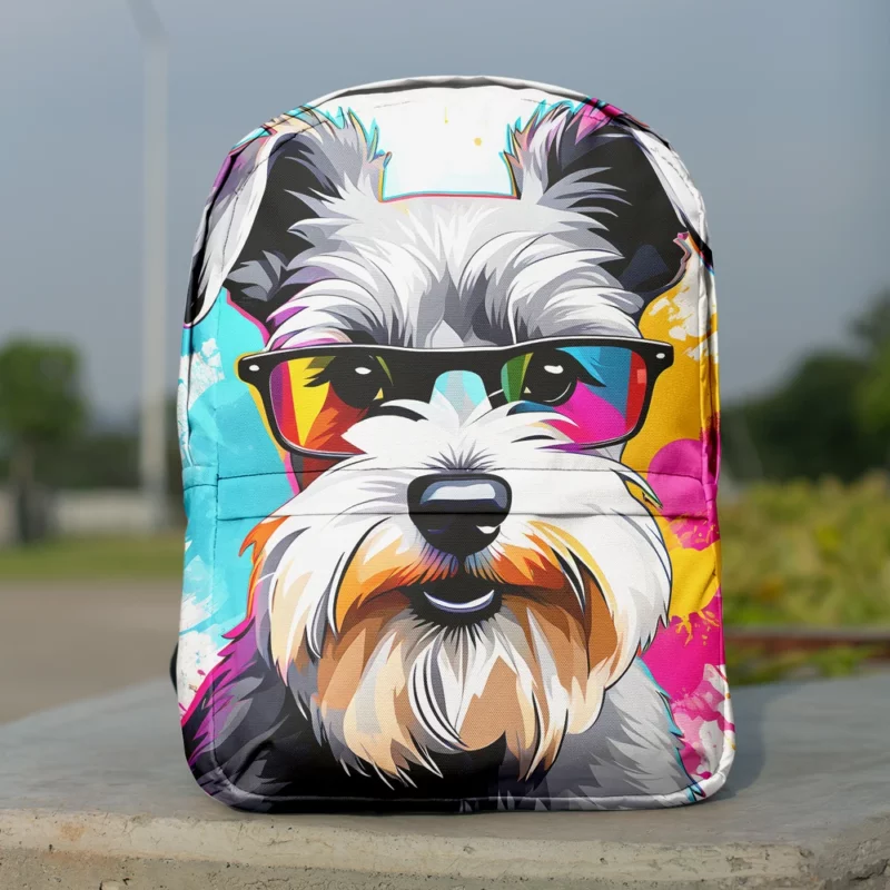 Mini Schnauzer Loyalty Teen Dog Gift Minimalist Backpack