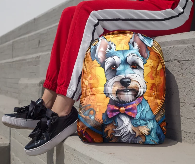 Mini Schnauzer Surprise Teen Joy Minimalist Backpack 1