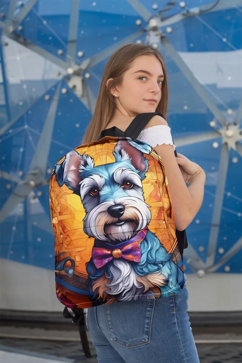 Mini Schnauzer Surprise Teen Joy Minimalist Backpack 2