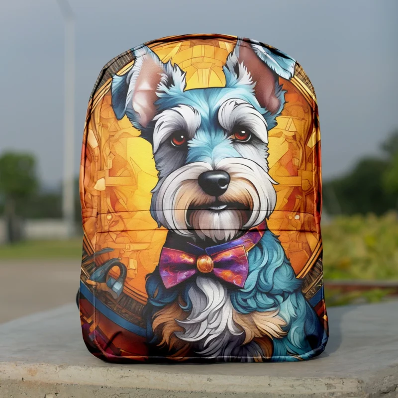 Mini Schnauzer Surprise Teen Joy Minimalist Backpack