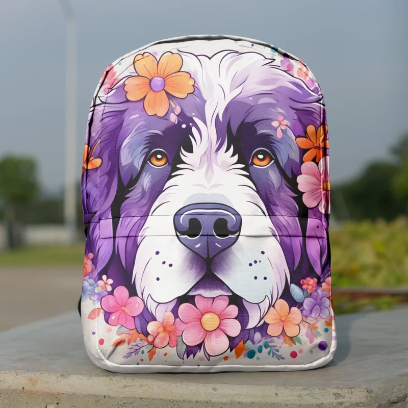 Newfoundland Pup Teen Birthday Surprise Minimalist Backpack