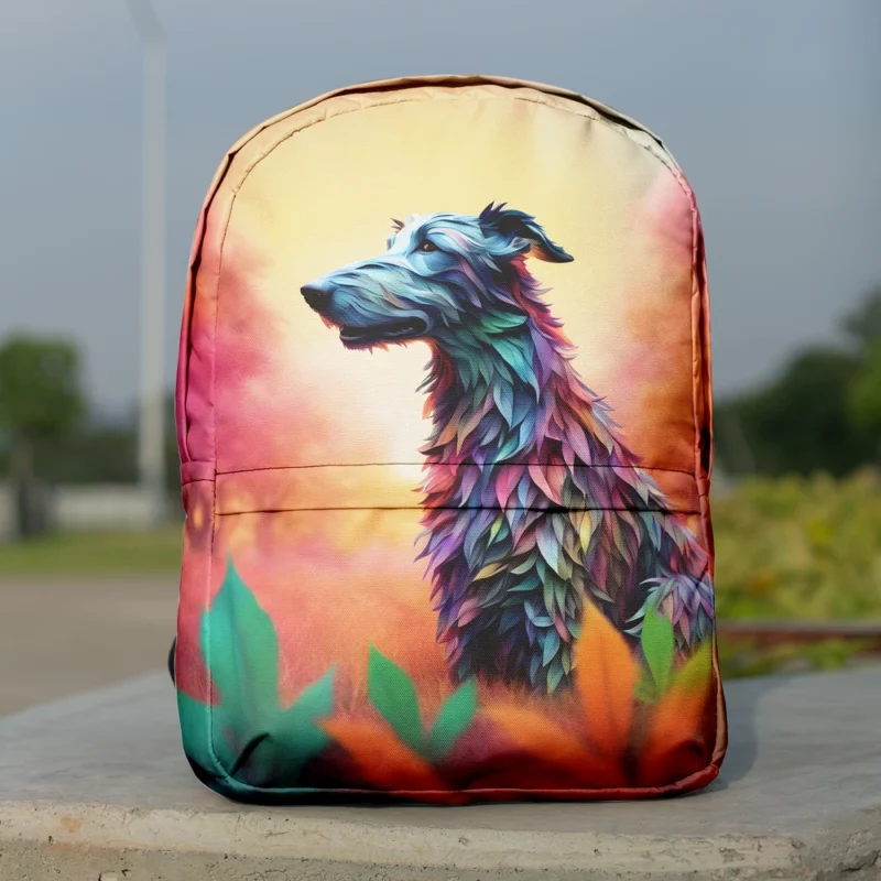 Noble Beauty Scottish Deerhound Dog Minimalist Backpack