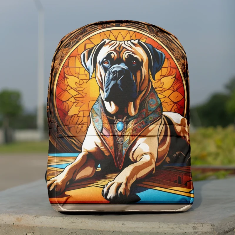 Noble Bullmastiff Essence Canine Majesty Minimalist Backpack