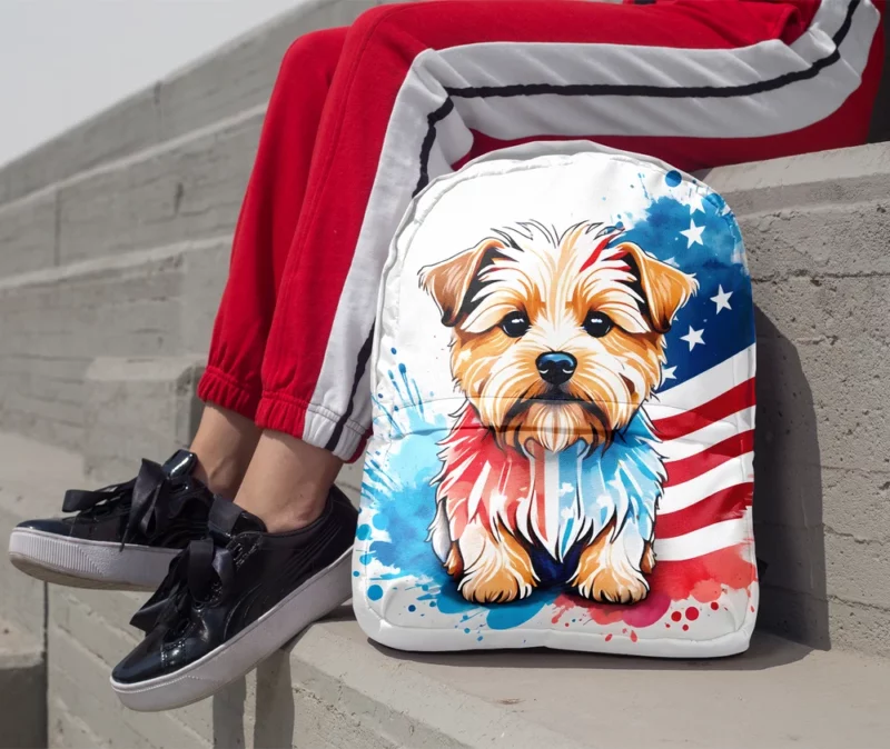 Norfolk Terrier Dog Delight Teen Joyful Surprise Minimalist Backpack 1