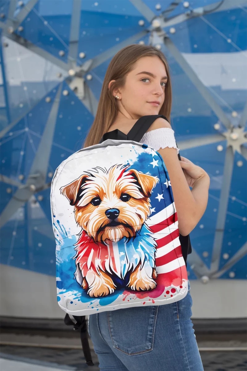 Norfolk Terrier Dog Delight Teen Joyful Surprise Minimalist Backpack 2