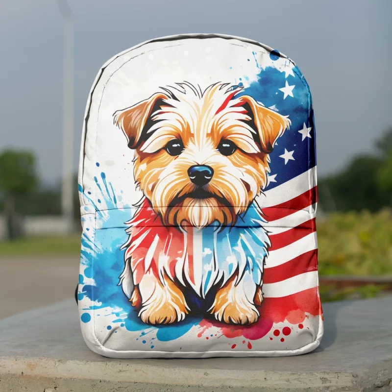 Norfolk Terrier Dog Delight Teen Joyful Surprise Minimalist Backpack