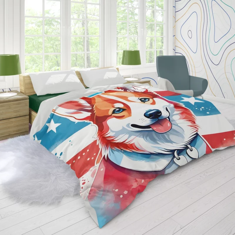 Norwegian Lundehund Pup Teen Birthday Surprise Duvet Cover