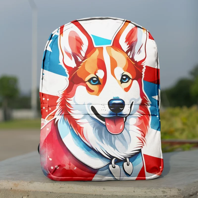 Norwegian Lundehund Pup Teen Birthday Surprise Minimalist Backpack 1