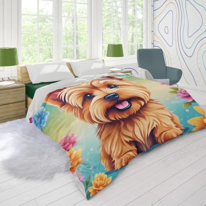 Norwich Terrier Charm Teen Dog Gift Duvet Cover