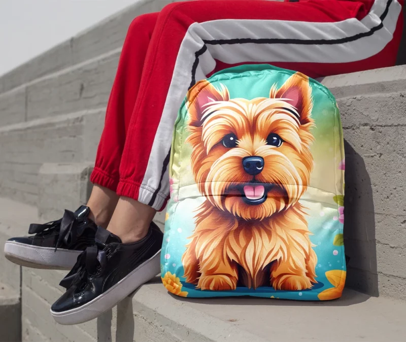 Norwich Terrier Charm Teen Dog Gift Minimalist Backpack 1