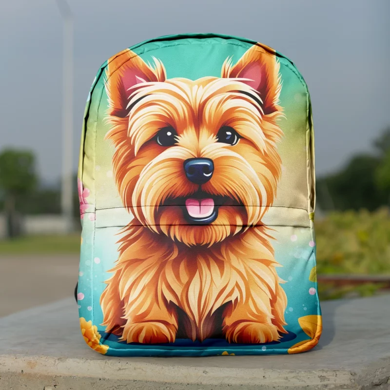 Norwich Terrier Charm Teen Dog Gift Minimalist Backpack